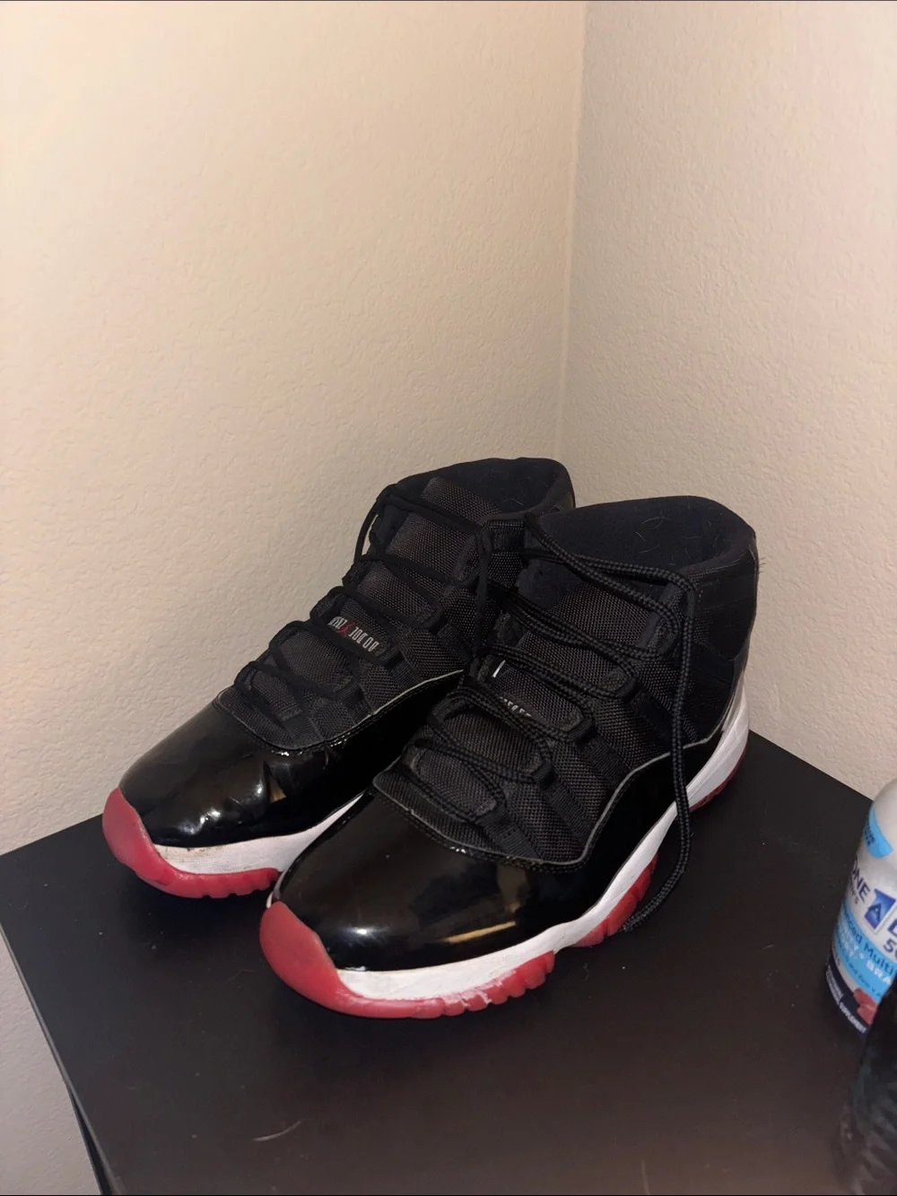 Jordan Kids Black and Red High-Top Sneakers